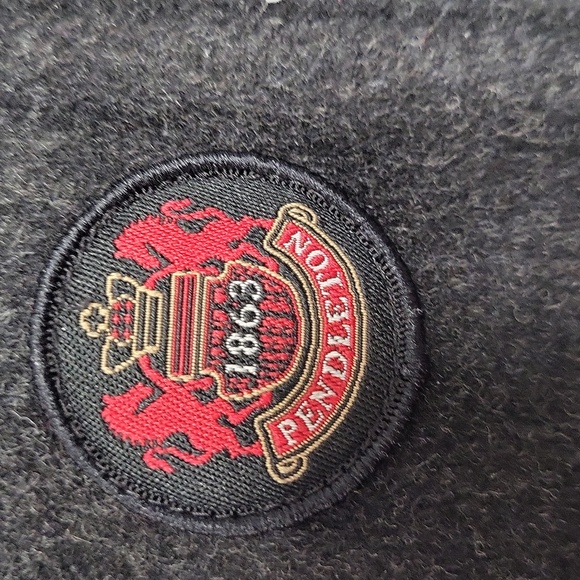 Pendleton Cascade Glacier Hudson Bay Striped Lining Gray Wool Coat Jacket XL - Picture 7 of 16